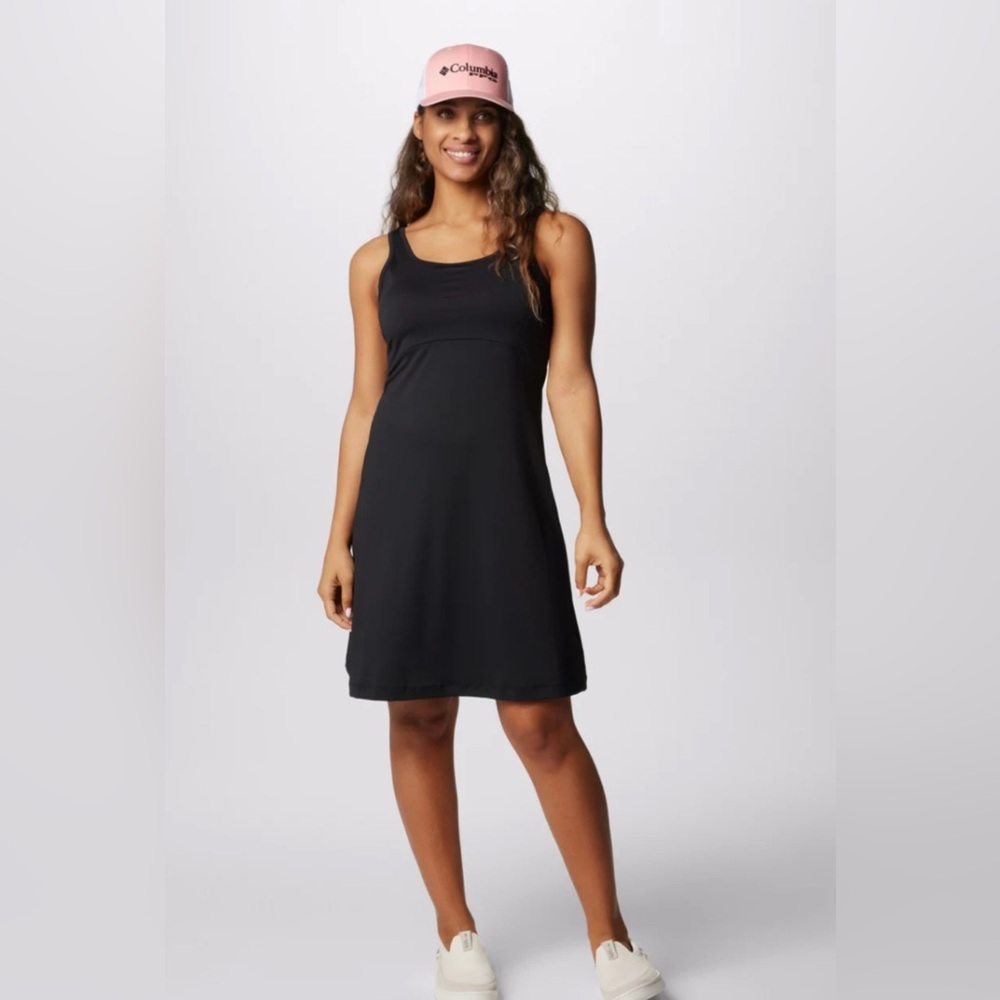Black Columbia PFG Freezer III Dress with Omni-Freeze and Omni-Wick technology